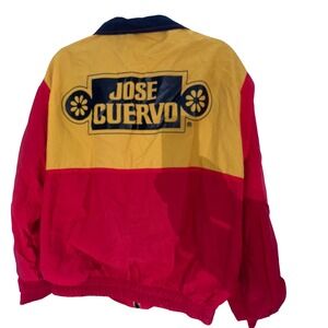Vintage Jose Cuervo Games of Winter Windbreaker Jacket Mens Red‎ Yellow Size XL